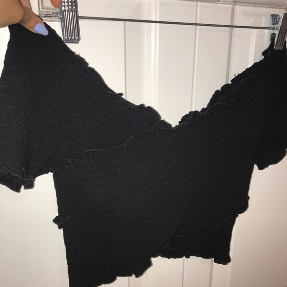 Urban outfitters black shoulder crop top - Picture 3 of 5